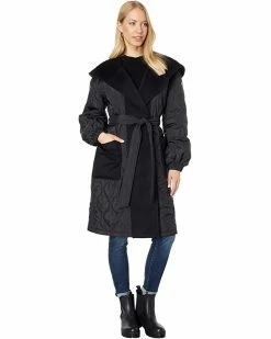 MICHAEL Michael Kors Long Belted Wrap Quilt M425351FZ | Coats & Outerwear