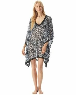 MICHAEL Michael Kors Leopard Caftan Cover-Up | Swimwear