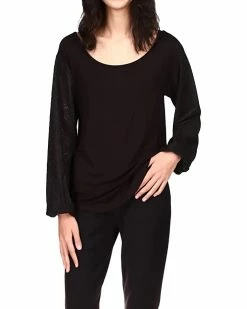MICHAEL Michael Kors Open Neck Long Sleeve Top | Shirts & Tops