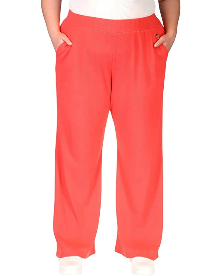 MICHAEL Michael Kors Plus Size Waffle Wide Leg Pants 1 MICHAEL Michael Kors Plus Size Waffle Wide Leg Pants