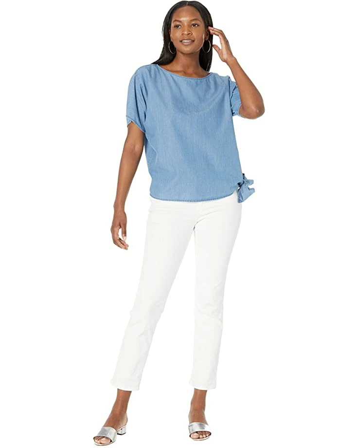 MICHAEL Michael Kors Tencel Side-Tie Top | Shirts & Tops 4 MICHAEL Michael Kors Tencel Side-Tie Top | Shirts & Tops - Image 4