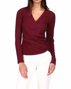 MICHAEL Michael Kors Waffle Wrap Long Sleeve Top | Shirts & Tops