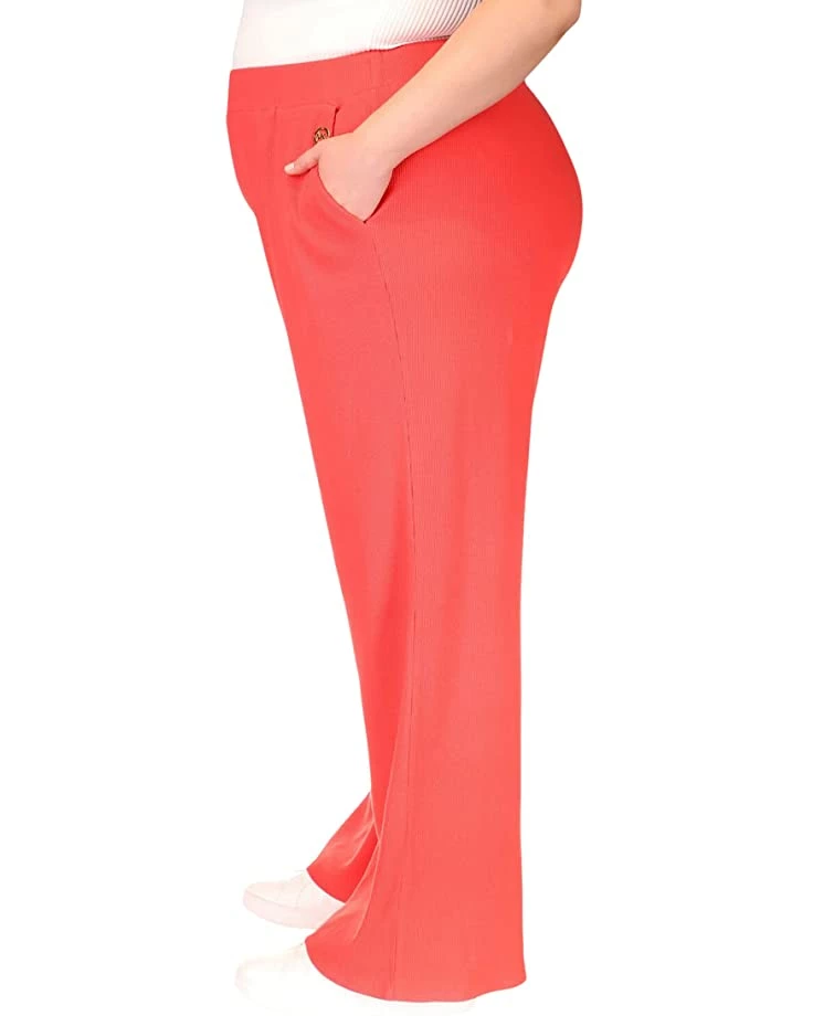MICHAEL Michael Kors Plus Size Waffle Wide Leg Pants 2 MICHAEL Michael Kors Plus Size Waffle Wide Leg Pants - Image 2
