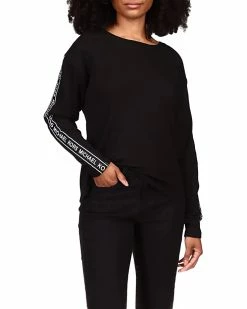 MICHAEL Michael Kors Waffle Logotape Long Sleeve Top | Shirts & Tops