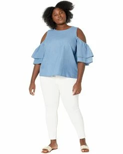 MICHAEL Michael Kors Plus Size Tencel Cold-Shoulder Ruffle Top | Shirts & Tops 7 MICHAEL Michael Kors Plus Size Tencel Cold-Shoulder Ruffle Top | Shirts & Tops -MICHAEL Michael Kors Sales Store 61YkCz7ZdYL. AC SR736920