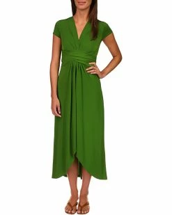 MICHAEL Michael Kors Cap Sleeve Maxi Wrap Dress | Dresses