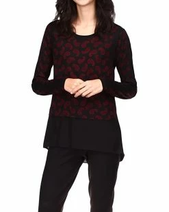 MICHAEL Michael Kors Paisley Mixed Media Top | Shirts & Tops