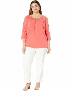 MICHAEL Michael Kors Plus Size Chain Neck Cold-Shoulder Top | Shirts & Tops -MICHAEL Michael Kors Sales Store 61cnsG2TUJL. AC SR736920