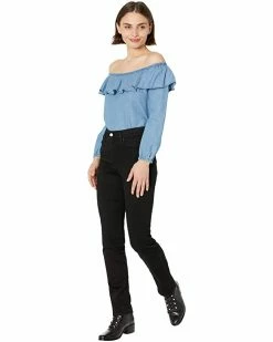 MICHAEL Michael Kors Petite Tencel Ruffle Top | Shirts & Tops -MICHAEL Michael Kors Sales Store 61s8qZn75 L. AC SR736920