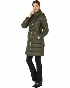 MICHAEL Michael Kors Puffer with Mixed Quilt Patterns M423242FZ | Coats & Outerwear