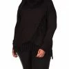 MICHAEL Michael Kors Plus Size Fringe Cowl Wrap Sweater | Sweaters