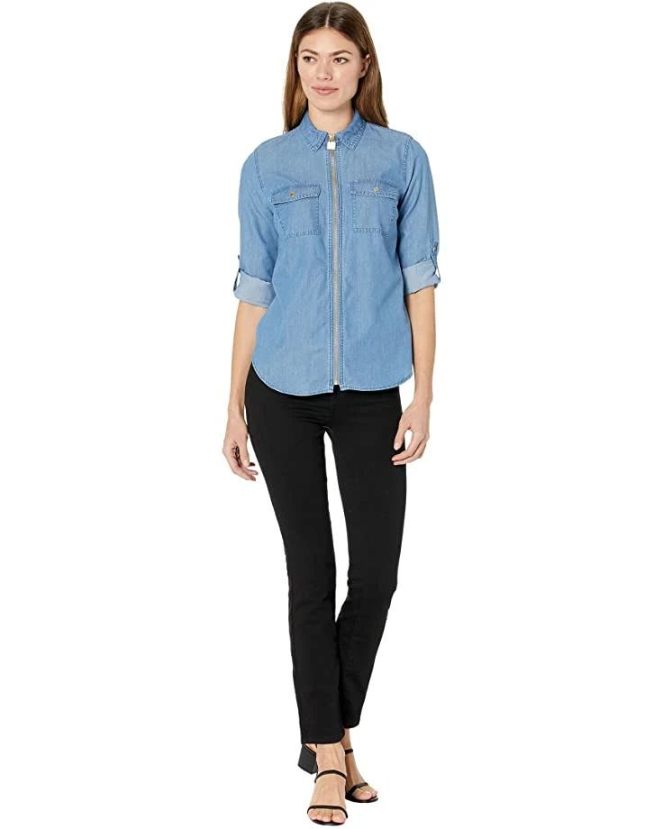 MICHAEL Michael Kors Tencel Dog Tag Top | Shirts & Tops 4 MICHAEL Michael Kors Tencel Dog Tag Top | Shirts & Tops - Image 4