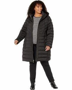 MICHAEL Michael Kors Plus Size Mixed Quilt Pattern Down M865095B74 | Coats & Outerwear -MICHAEL Michael Kors Sales Store 717PrNSqhYL. AC SR736920