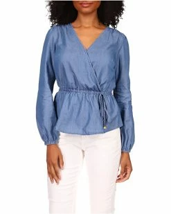 MICHAEL Michael Kors Long Sleeve Wrap Top | Shirts & Tops