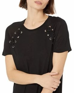 MICHAEL Michael Kors Petite Lace-Up T-Shirt Dress | Dresses -MICHAEL Michael Kors Sales Store 71E9MOdRmFL. AC SR736920