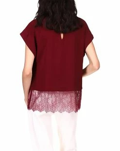 MICHAEL Michael Kors Lace Combo Short Sleeve Top | Shirts & Tops -MICHAEL Michael Kors Sales Store 71IAPeX2bL. AC SR736920
