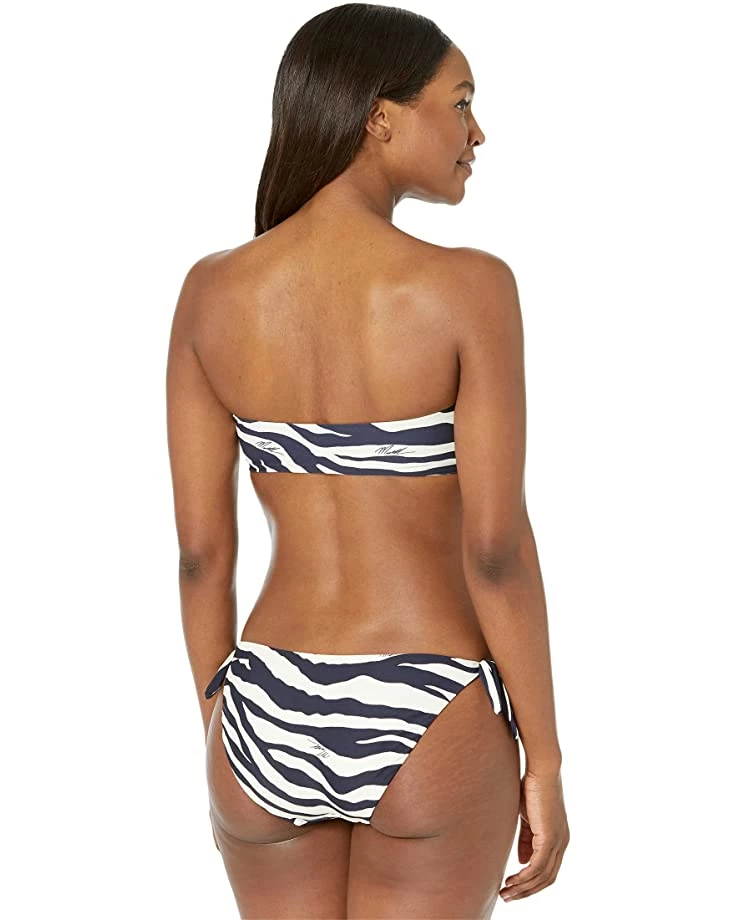 MICHAEL Michael Kors Reversible Zebra Reversible Tie Front Bandeau | Swimwear 2 MICHAEL Michael Kors Reversible Zebra Reversible Tie Front Bandeau | Swimwear - Image 2