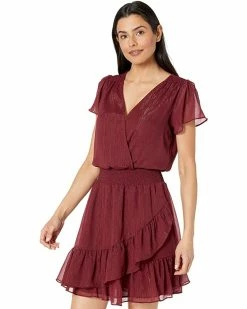 MICHAEL Michael Kors Crinkle Short Sleeve Wrap Dress | Dresses -MICHAEL Michael Kors Sales Store 71RApTNwdkL. AC SR736920