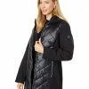 MICHAEL Michael Kors Mixed Softshell and Quilted Puffer M525378FZ | Coats & Outerwear
