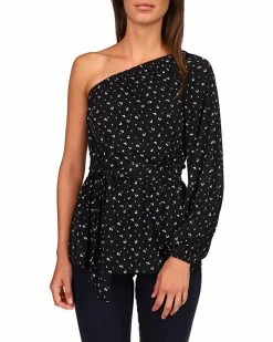 MICHAEL Michael Kors Floral One Shoulder Tunic | Shirts & Tops