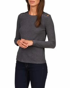 MICHAEL Michael Kors Waffle Shoulder Lace-Up Top | Shirts & Tops -MICHAEL Michael Kors Sales Store 71WnqZix3VL. AC SR736920