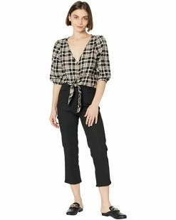 MICHAEL Michael Kors Petite Yarn-Dye Flannel Tie Front Top | Shirts & Tops -MICHAEL Michael Kors Sales Store 71YKVTHWOxL. AC SR736920