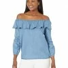 MICHAEL Michael Kors Tencel Ruffle Top | Shirts & Tops