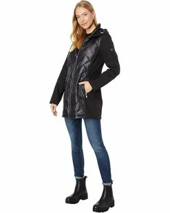 MICHAEL Michael Kors Mixed Softshell and Quilted Puffer M525378FZ | Coats & Outerwear 7 MICHAEL Michael Kors Mixed Softshell and Quilted Puffer M525378FZ | Coats & Outerwear -MICHAEL Michael Kors Sales Store 71bIosCwk4L. AC SR736920