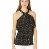 MICHAEL Michael Kors Floral Flounce Halter | Shirts & Tops