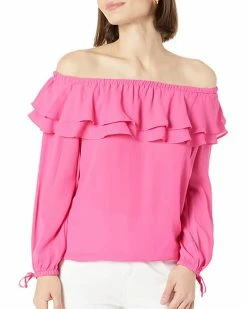 MICHAEL Michael Kors Petite Ruffle Peasant Top | Shirts & Tops 6 MICHAEL Michael Kors Petite Ruffle Peasant Top | Shirts & Tops -MICHAEL Michael Kors Sales Store 71i1KK1l44L. AC SR736920