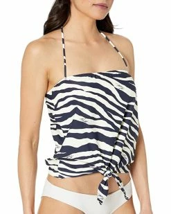 MICHAEL Michael Kors Reversible Zebra Tie Front Tankini | Swimwear -MICHAEL Michael Kors Sales Store 71j7kSpTnLL. AC SR736920
