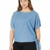 MICHAEL Michael Kors Plus Size Tencel Side Tie Top | Shirts & Tops