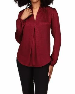 MICHAEL Michael Kors Petite Cheetah Plisse Jacquard Top | Shirts & Tops