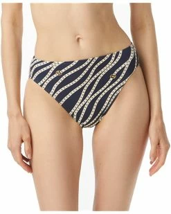 MICHAEL Michael Kors Diagonal High Leg Bikini Bottoms | Swimwear