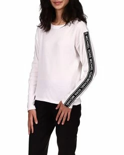 MICHAEL Michael Kors Waffle Logotape Long Sleeve Top | Shirts & Tops -MICHAEL Michael Kors Sales Store 71reFdeMGfS. AC SR736920