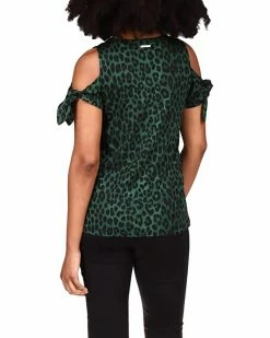 MICHAEL Michael Kors Cheetah Cold-Shoulder T-Shirt | Shirts & Tops -MICHAEL Michael Kors Sales Store 71tVmfXl8fS. AC SR736920