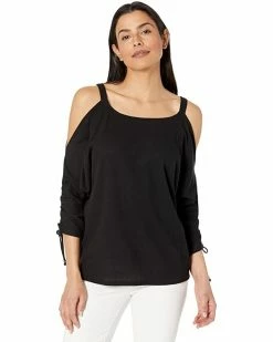 MICHAEL Michael Kors Waffle Ruche Sleeve Top | Shirts & Tops