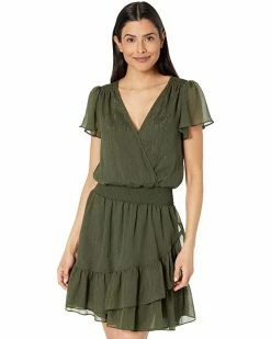 MICHAEL Michael Kors Crinkle Short Sleeve Wrap Dress | Dresses -MICHAEL Michael Kors Sales Store 71uG 7gs7PL. AC SR736920