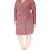 MICHAEL Michael Kors Plus Size Bud Ring Wrap Long Sleeve Dress | Dresses