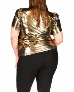 MICHAEL Michael Kors Plus Size Foil Jersey Petal Sleeve Top | Shirts & Tops 5 MICHAEL Michael Kors Plus Size Foil Jersey Petal Sleeve Top | Shirts & Tops -MICHAEL Michael Kors Sales Store 814tLrE3WCL. AC SR736920