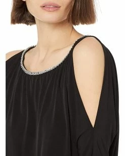 MICHAEL Michael Kors Petite Chain Neck Cold-Shoulder Top | Shirts & Tops -MICHAEL Michael Kors Sales Store 817TQmtHgrL. AC SR736920