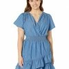 MICHAEL Michael Kors Plus Size Short Sleeve Tencel Wrap Dress | Dresses