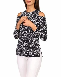 MICHAEL Michael Kors Lace Long Sleeve Cold-Shoulder Top | Shirts & Tops