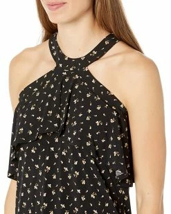 MICHAEL Michael Kors Floral Flounce Halter | Shirts & Tops -MICHAEL Michael Kors Sales Store 81GFou7 7zL. AC SR736920