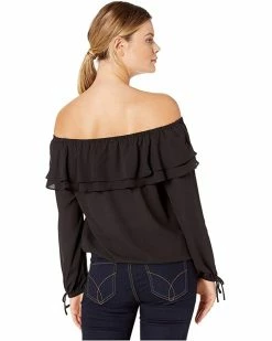 MICHAEL Michael Kors Ruffle Peasant Top | Shirts & Tops -MICHAEL Michael Kors Sales Store 81IGhlfoOXL. AC SR736920