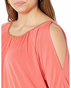 MICHAEL Michael Kors Plus Size Chain Neck Cold-Shoulder Top | Shirts & Tops -MICHAEL Michael Kors Sales Store 81JWta8t7uL. AC SR736920