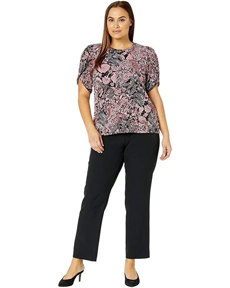 MICHAEL Michael Kors Plus Size Arabesque Paisley Petal Sleeve Top | Shirts & Tops 4 MICHAEL Michael Kors Plus Size Arabesque Paisley Petal Sleeve Top | Shirts & Tops - Image 4
