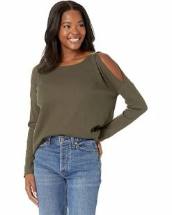 MICHAEL Michael Kors Waffle Stud Cold-Shoulder Top | Shirts & Tops -MICHAEL Michael Kors Sales Store 81P6ozLDw1L. AC SR736920
