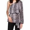 MICHAEL Michael Kors Snake One Shoulder Tunic | Shirts & Tops