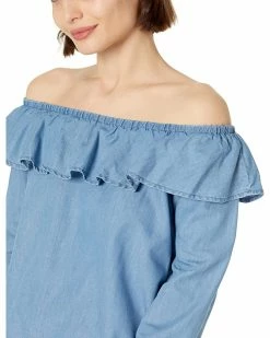 MICHAEL Michael Kors Petite Tencel Ruffle Top | Shirts & Tops -MICHAEL Michael Kors Sales Store 81ZtjS5PKlL. AC SR736920